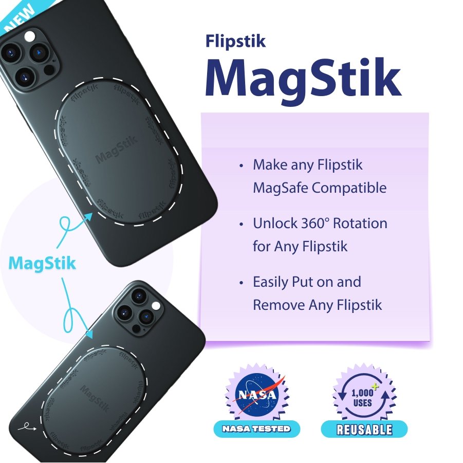 Flipstik Grip: MagSafe Bundle - Rose Gold - Flipstik Grip: MagSafe Bundle - GRIPBUNDRG