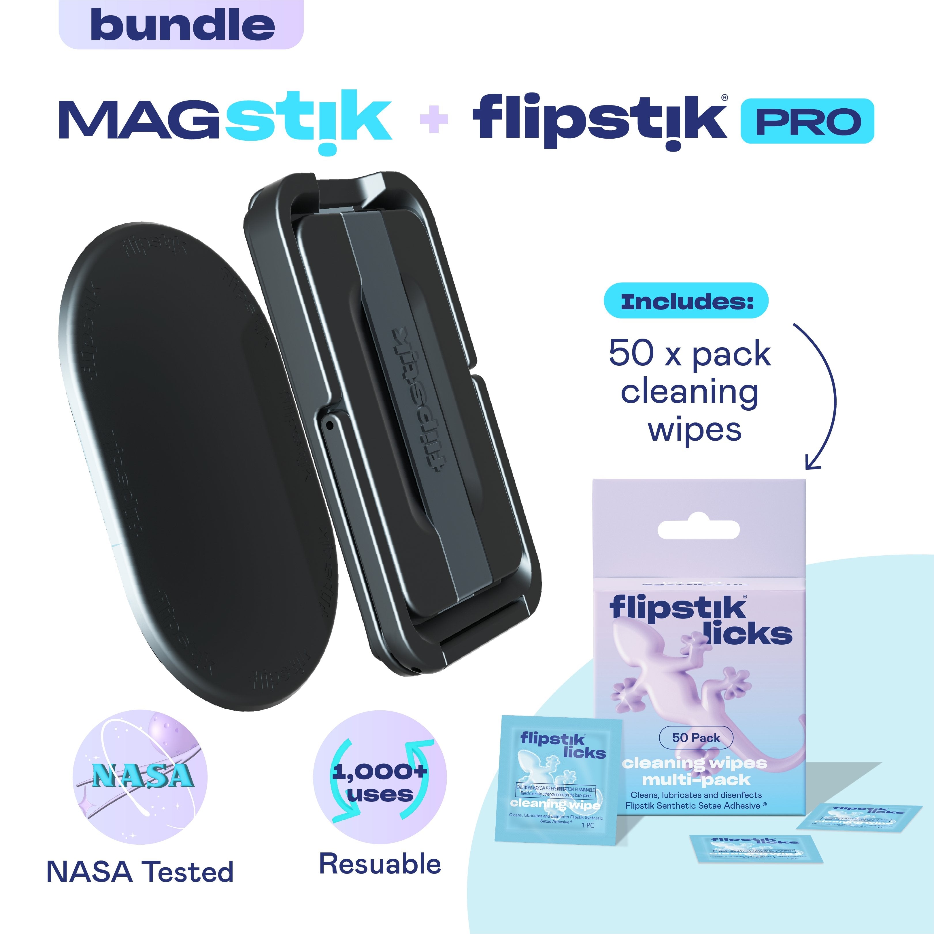 Flipstik Pro: MagSafe Bundle - Black - Flipstik Pro: MagSafe Bundle - PROBUNDBL